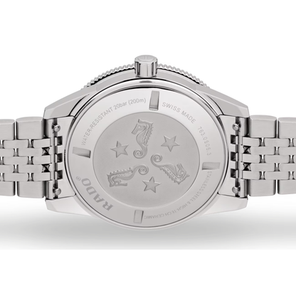 Rado Captain Cook Blue Ceramic Stainless Steel Automatic Watch 42 mm