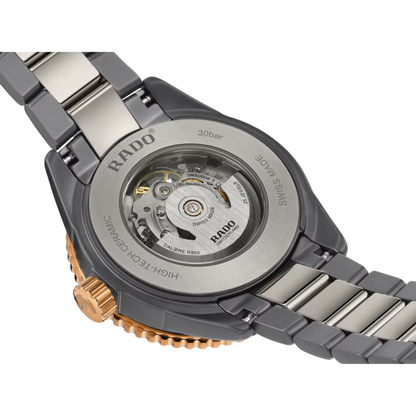 Rado Captain Cook Grey Skeleton Ceramic Titanium Automatic Watch 43 mm