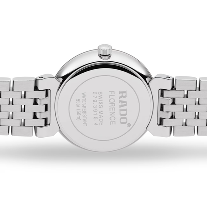 Rado Florence Classic Diamond Black Stainless Steel Watch 30 mm