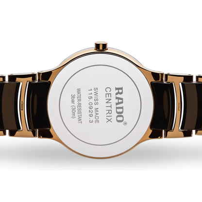 Rado Centrix Brown Diamond Two-Tone Ceramic Watch 38 mm