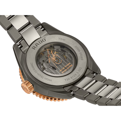 Rado Captain Cook Black Skeleton Ceramic Titanium Automatic Watch 43 mm