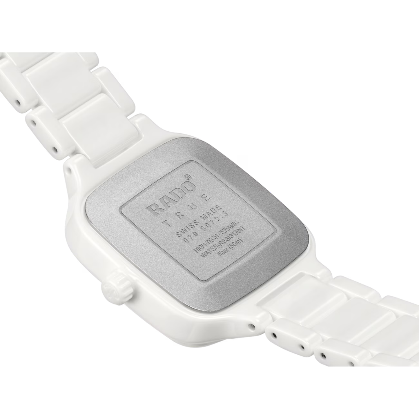 Rado True Square White Ceramic Titanium Watch 29.2 mm
