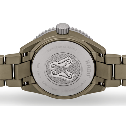 Rado Captain Cook Olive Green Ceramic Titanium Automatic Watch 43 mm