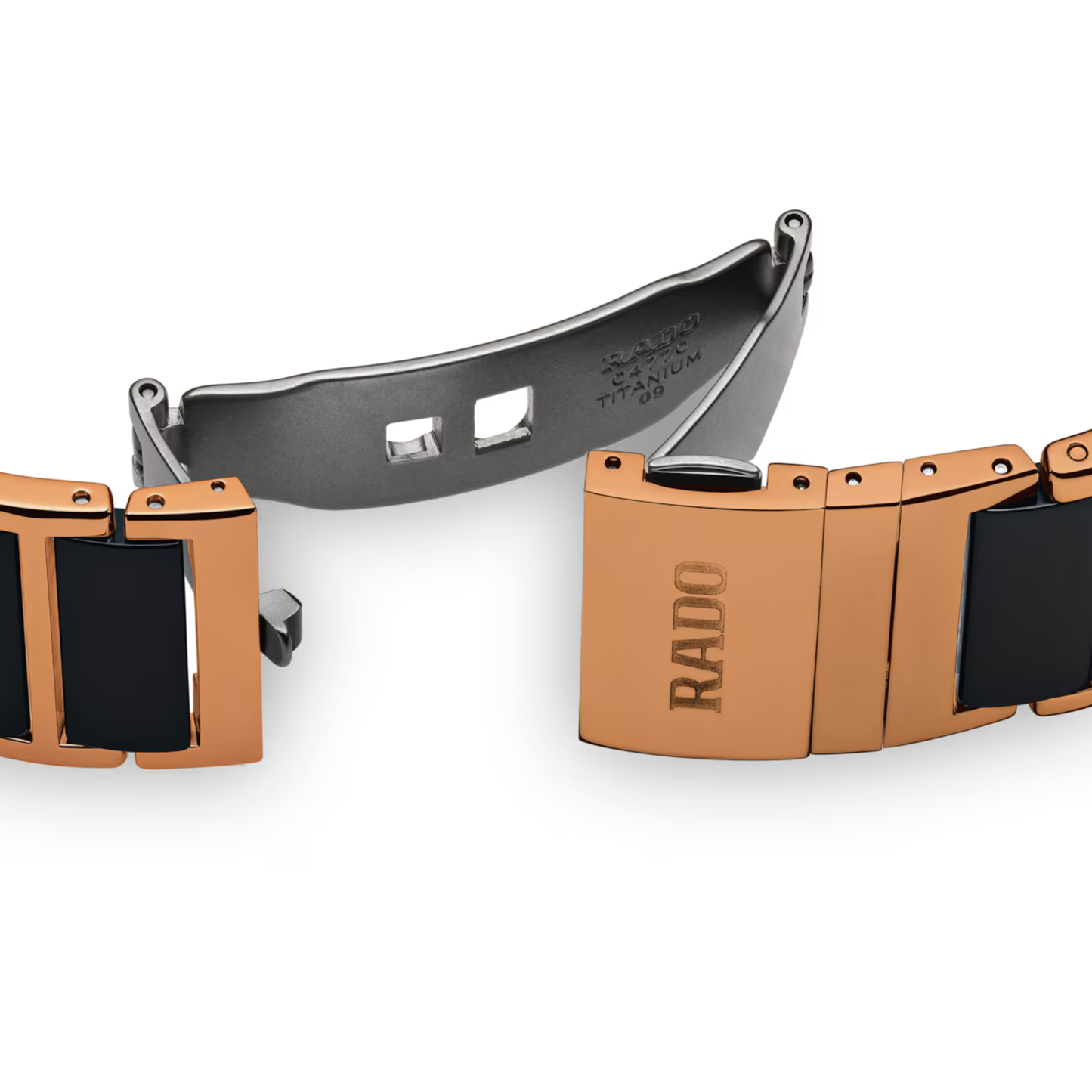 Rado Integral Rose Gold Diamond Ceramic Watch 22.7 mm