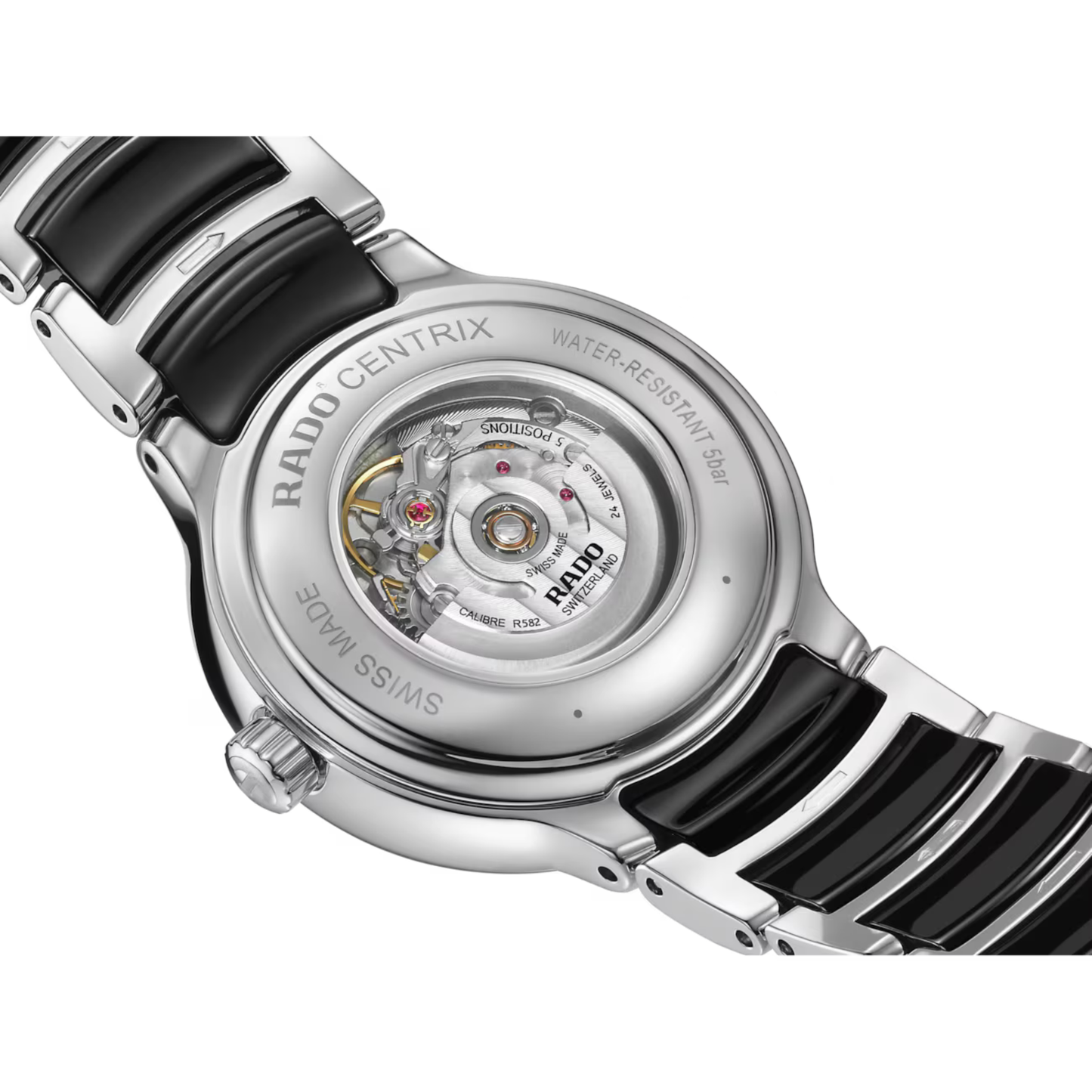 Rado Centrix Automatic Diamonds Black Dial Two-Tone Stainless Steel 30.5mm