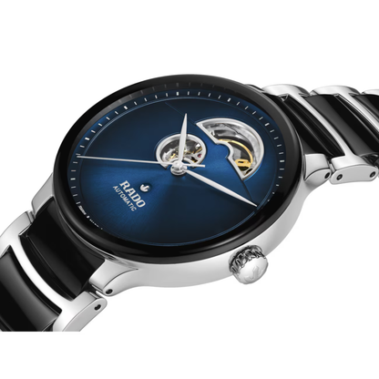 Rado Centrix Open Heart Two-Tone Blue Dial Automatic Watch 39.5 mm