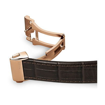 Rado Coupole Classic Brown Leather White Dial Automatic Watch 41 mm