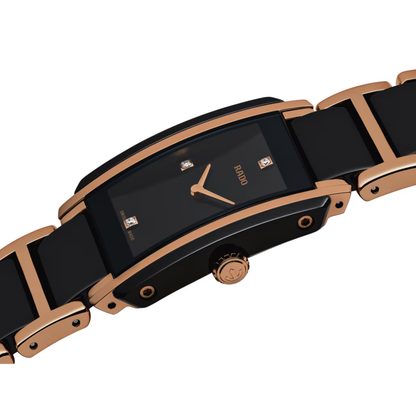 Rado Integral Rose Gold Diamond Ceramic Watch 22.7 mm