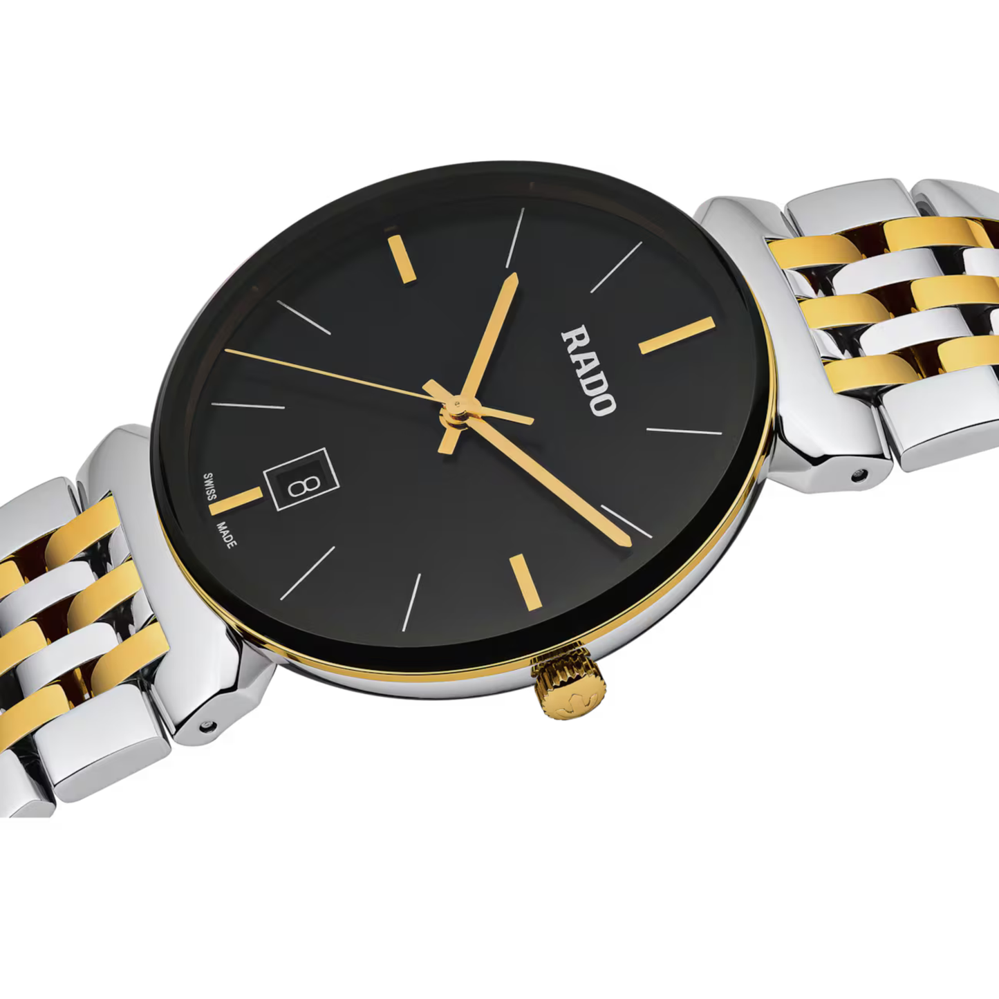 Rado Florence Classic Black Two-Tone Stainless Steel Watch 38 mm