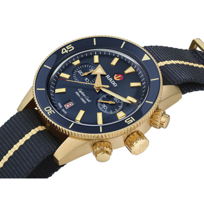 Rado Captain Cook Blue Ceramic Automatic Watch 43 mm