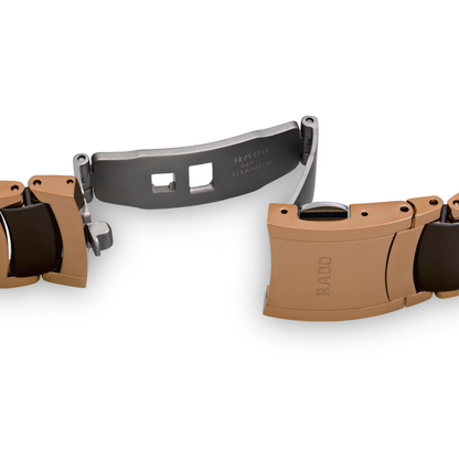 Rado Centrix Brown Diamond Two-Tone Ceramic Watch 38 mm