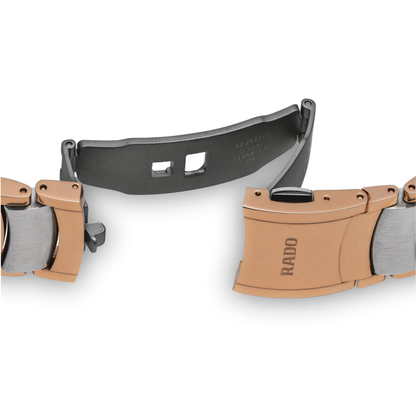 Rado Centrix Two-Tone White Dial Watch 38 mm