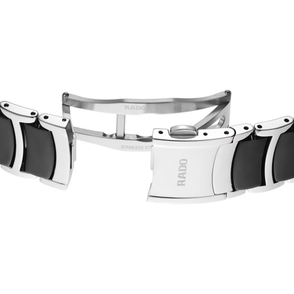 Rado Centrix Black Dial Two-Tone Stainless Steel Automatic Watch 39.5 mm