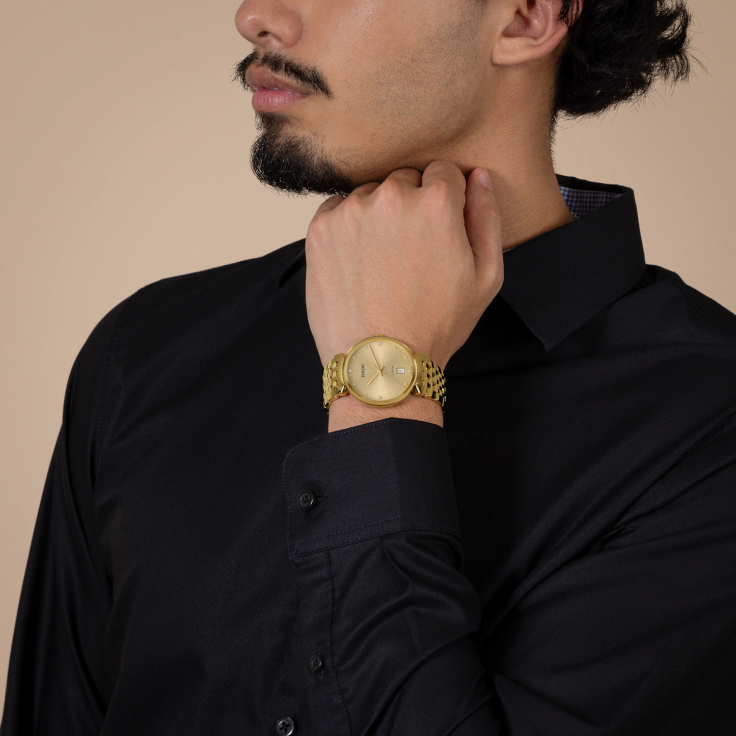 Rado Florence Classic Diamond Gold Stainless Steel Watch 38 mm