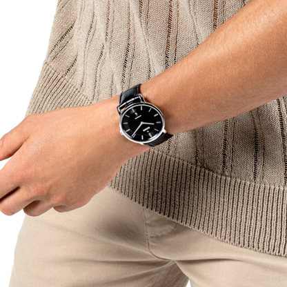 Rado DiaMaster Thinline Black Ceramos Automatic Watch 40.7 mm