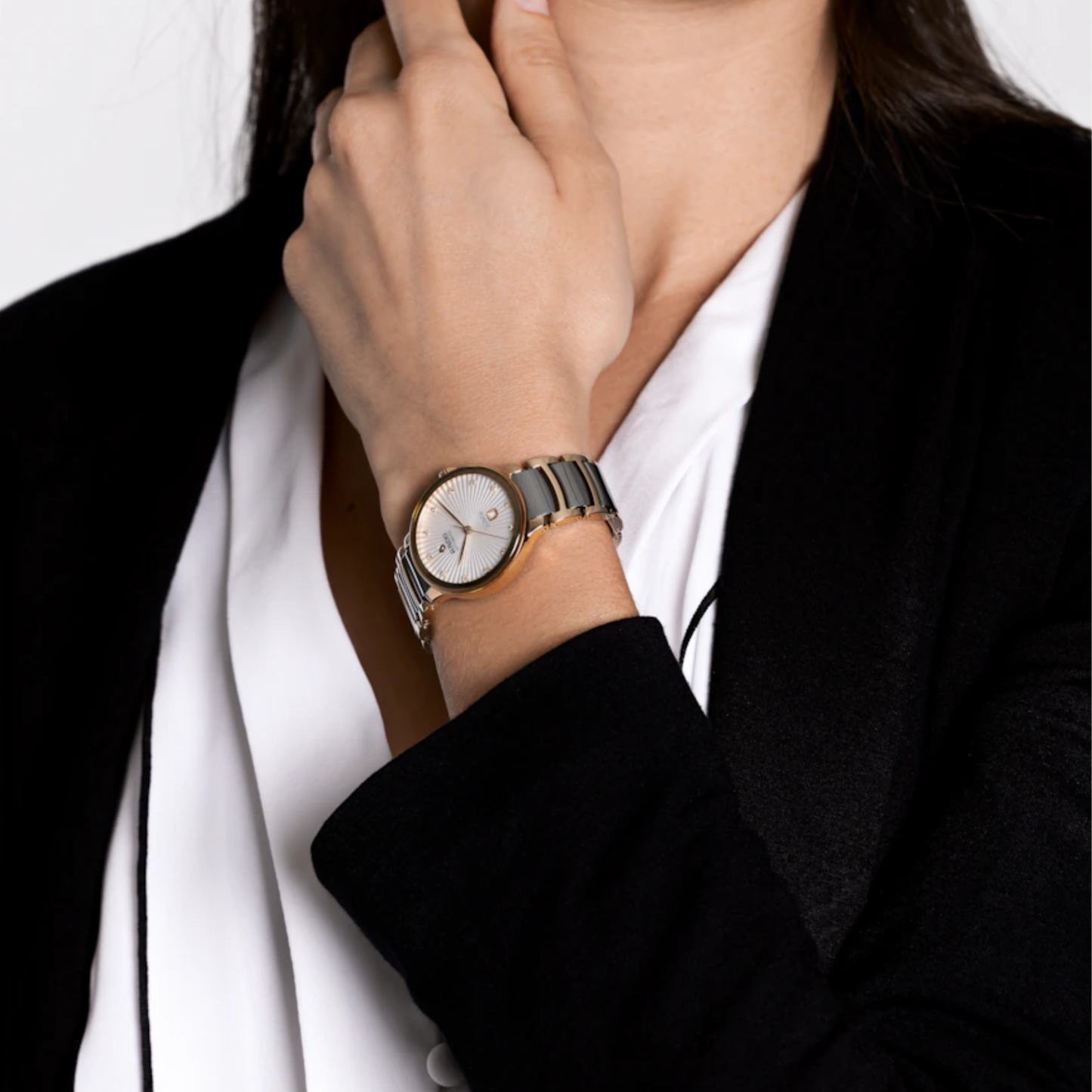 Rado Centrix Automatic Diamonds White Dial Stainless Steel 30.5mm