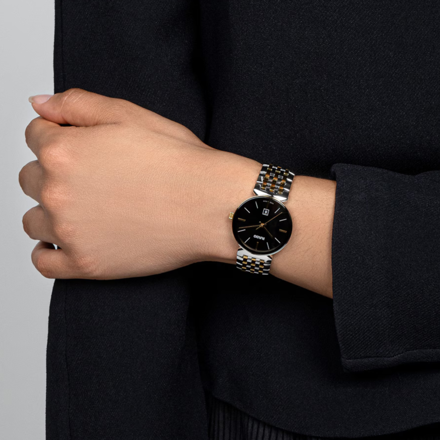 Rado Florence Classic Black Two-Tone Stainless Steel Watch 30 mm