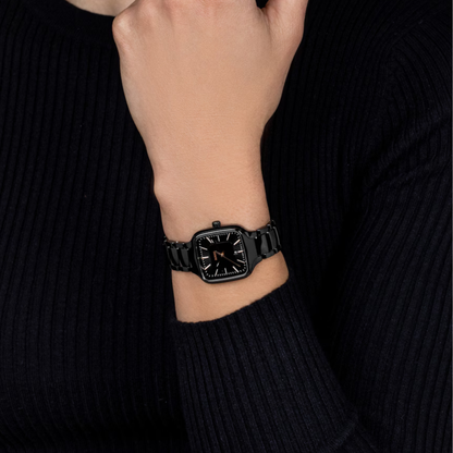 Rado True Square Black Ceramic Titanium Watch 29.2 mm