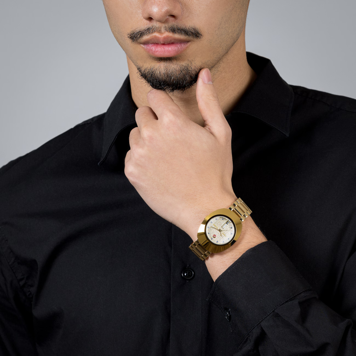 Rado DiaStar Original Gold Stainless Steel Watch 35 mm