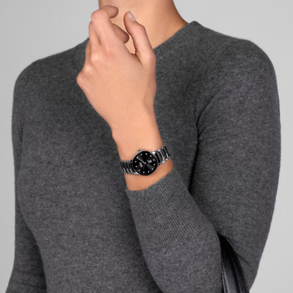 Rado Centrix Automatic Diamonds Black Dial Two-Tone Stainless Steel 30.5mm