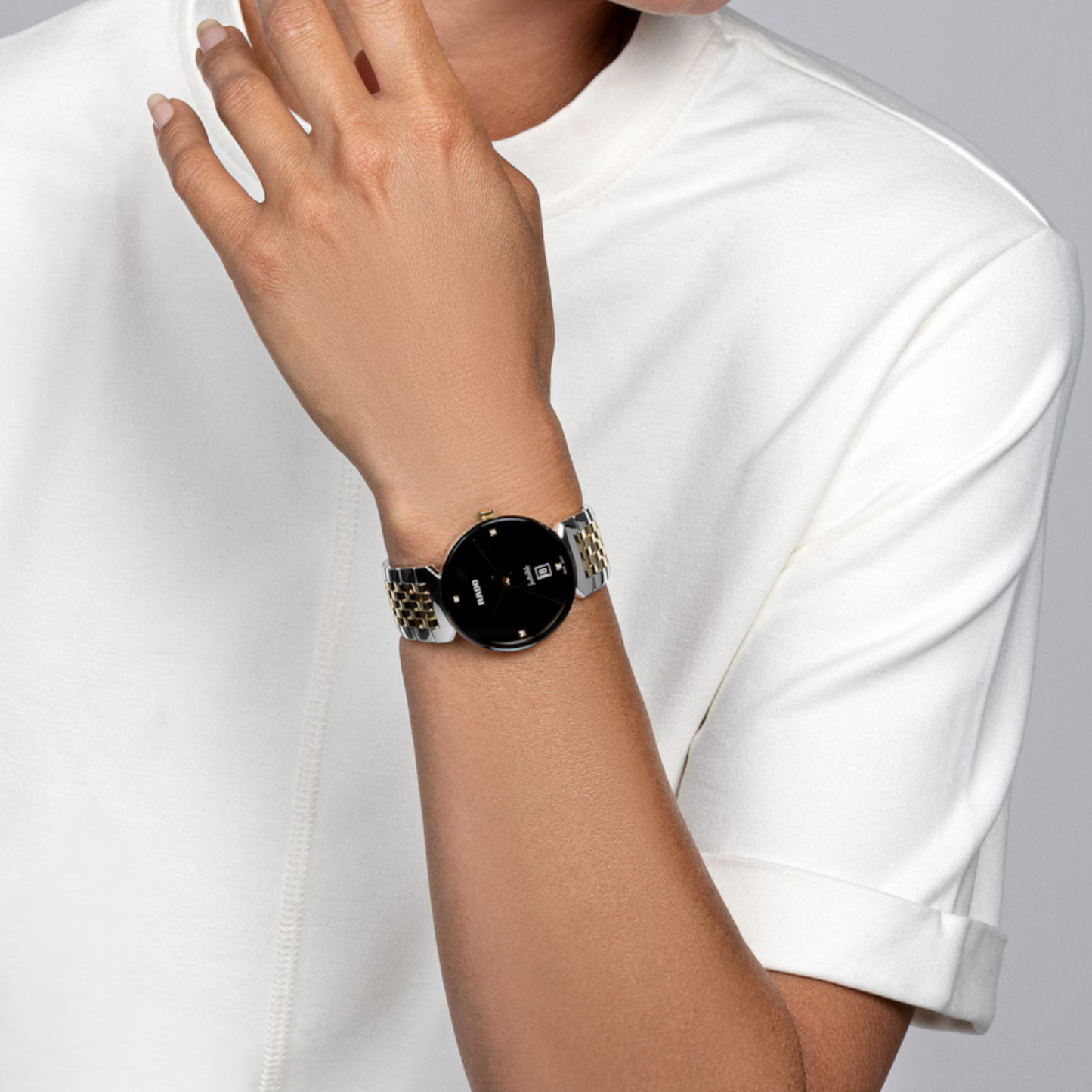 Rado Florence Classic Black Two-Tone Stainless Steel Watch 38 mm