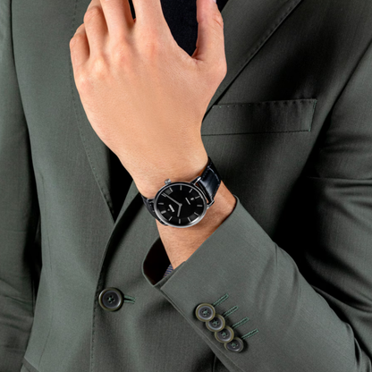 Rado DiaMaster Thinline Black Ceramos Automatic Watch 40.7 mm