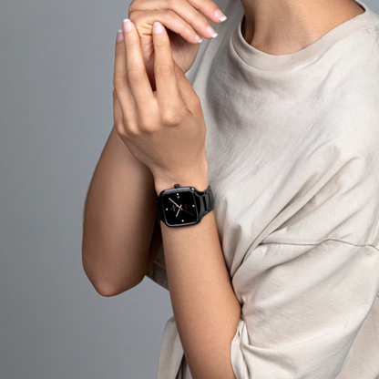 Rado True Square Black Diamond Ceramic Titanium Watch 38 mm