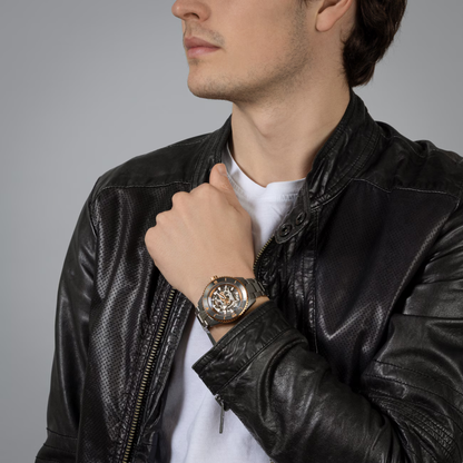 Rado Captain Cook Grey Skeleton Ceramic Titanium Automatic Watch 43 mm