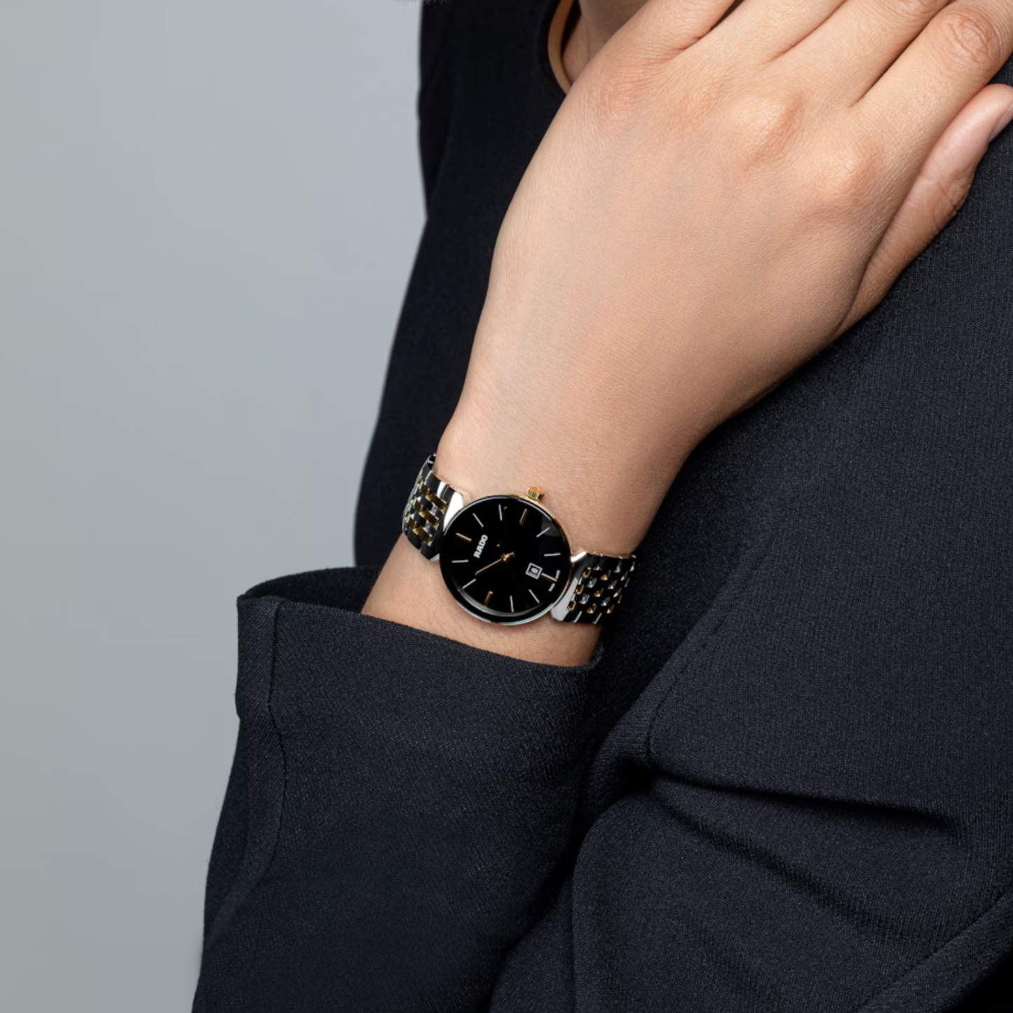 Rado Florence Classic Black Two-Tone Stainless Steel Watch 30 mm