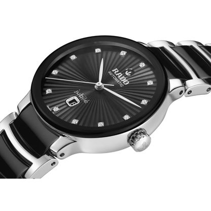 Rado Centrix Automatic Diamonds Black Dial Two-Tone Stainless Steel 30.5mm
