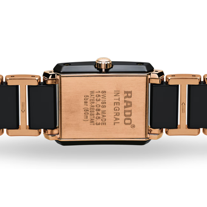 Rado Integral Rose Gold Diamond Ceramic Watch 22.7 mm
