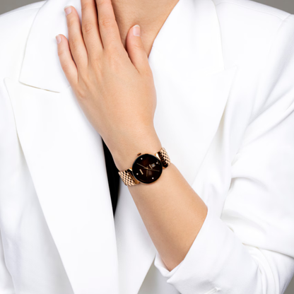 Rado Florence Classic Diamond Black Stainless Steel Watch 30 mm