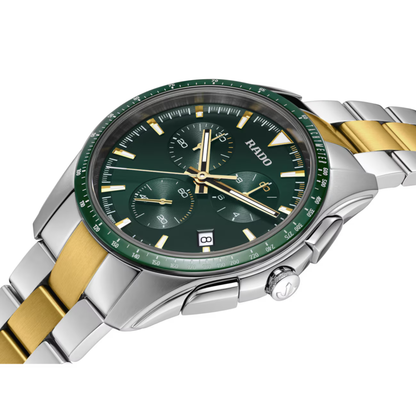 Rado HyperChrome Green Two-Tone Ceramic Chronograph Watch 44.9 mm