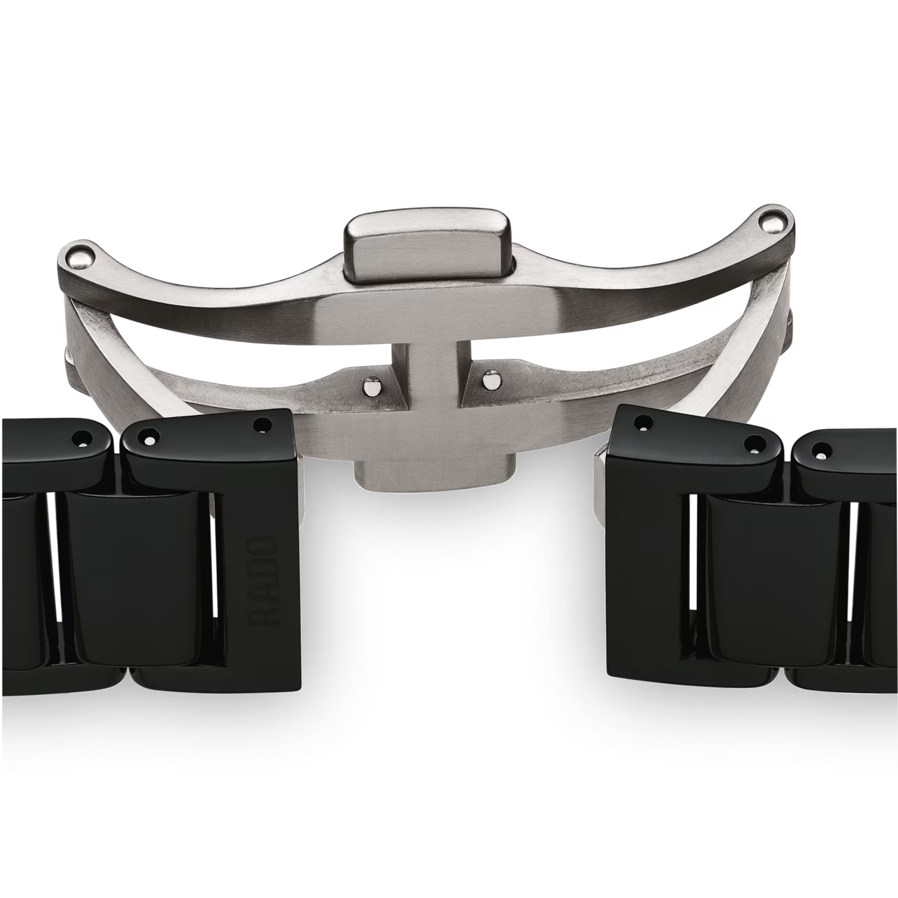 Rado True Square Black Diamond Ceramic Automatic Watch 29.2 mm