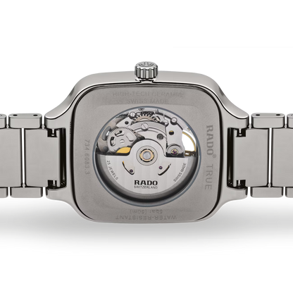 Rado True Square Open Heart Blue Ceramic Automatic Watch 38 mm