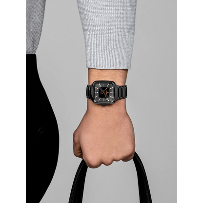 Rado True Square Grey Ceramic Titanium Automatic Watch 38 mm