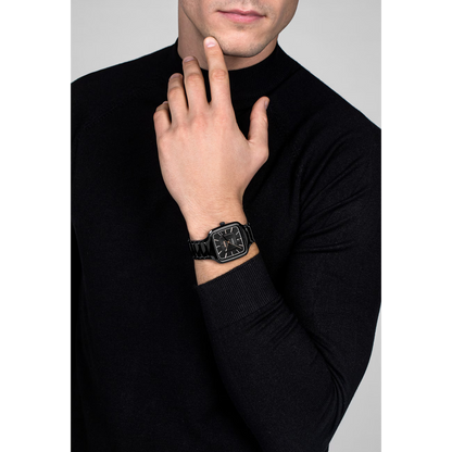 Rado True Square Black Ceramic Titanium Automatic Watch 38 mm